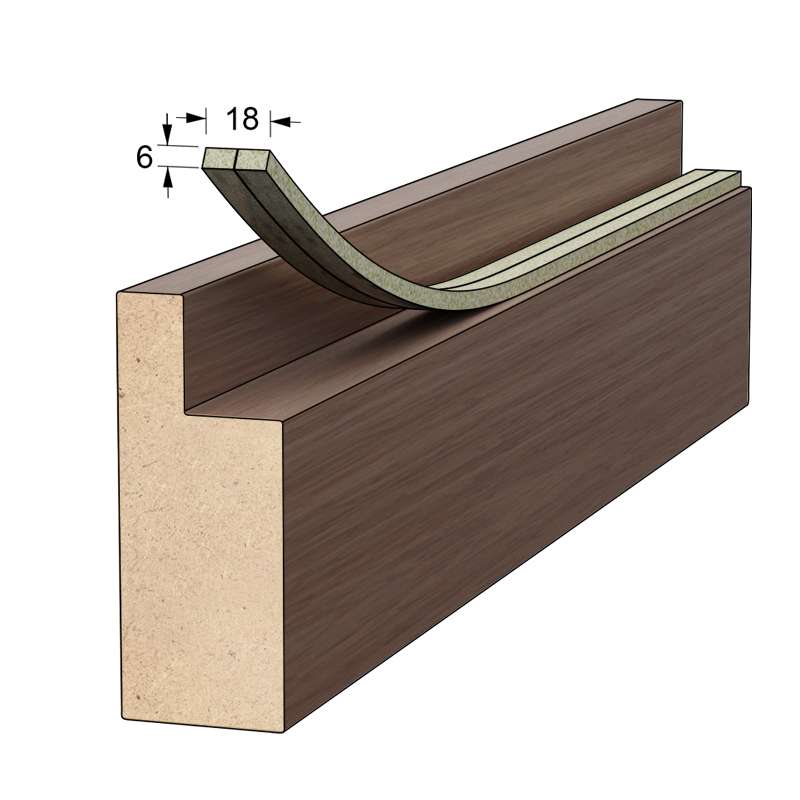 WHITE ADHESIVE DRAUGHT EXCLUDER 9x6 10m DRAUGHT EXCLUDERS - RUBBER SEALS